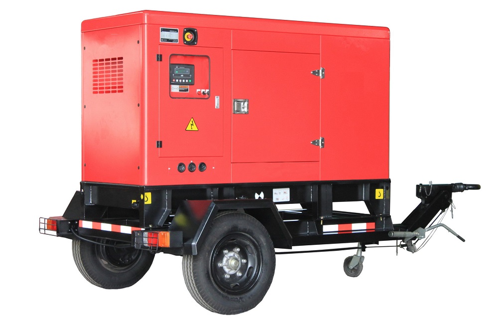 50kw generator set 62.5kva Cummins with Movable Trailer 