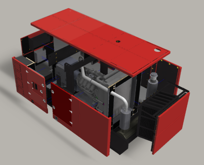 50kw to 500kw Silent Cummins Diesel Genset